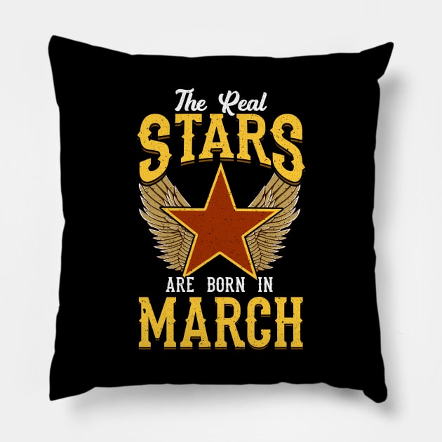 The Real Stars Are Born in March Pillow by anubis1986