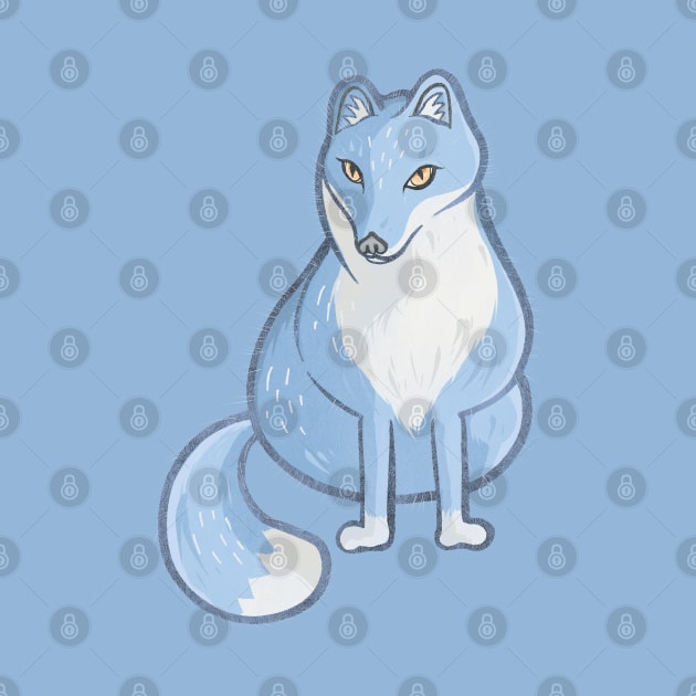 Blue arctic fox by Mimie20