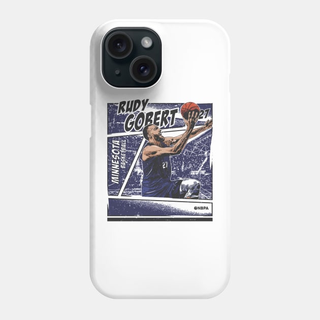 Rudy Gobert Minnesota Comic Phone Case by ganisfarhan