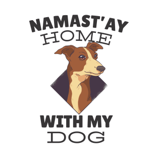 Namaste At Home With My Dog T-Shirt