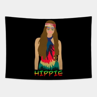 Hippie loveheart Tapestry