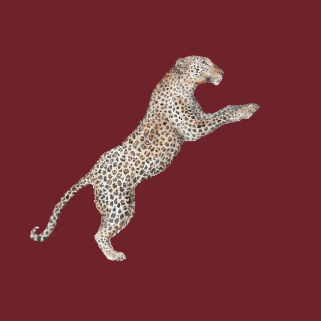 Leaping Leopard by wanderinglaur