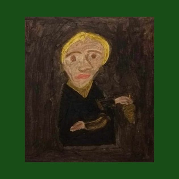 weird funny mature person oil painting by Wiwis1