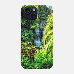 Caribbean - Bahamas - Tropical Waterfall Phone Case