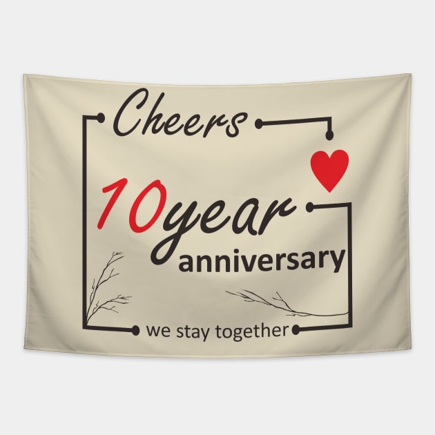 10 Year Anniversary Tapestry by ezhar.v.b