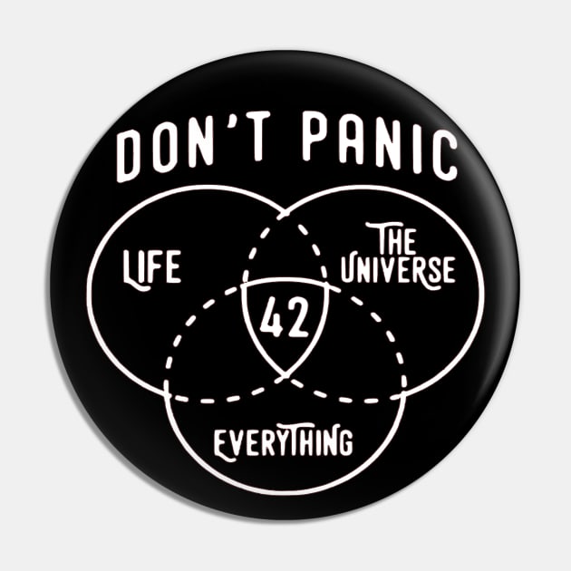 The Hitchhiker's Guide to the Galaxy 42 is the Answer Pin by OtakuPapercraft