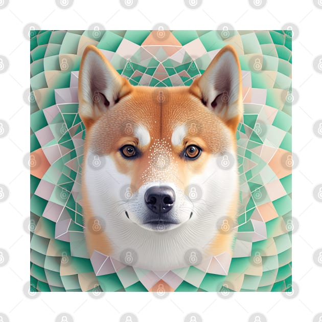 A Fractal Design of A Shiba Inu by daniel4510