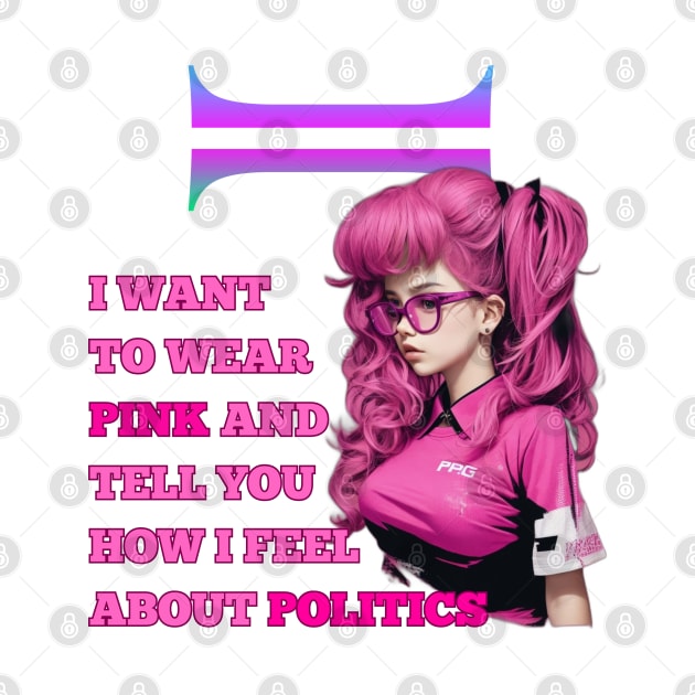 i want to wear pink and tell you how i feel about politics by WOLVES STORE