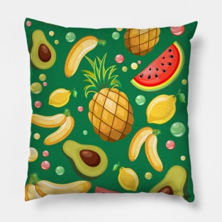 Fresh Summer Fruits Pattern Pillow