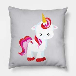 Cute Unicorn, Little Unicorn, Magic Unicorn Pillow