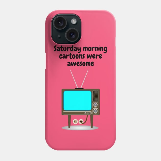 Saturday Morning Cartoons Phone Case by Said with wit