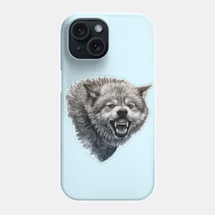 Snarling Wolf Phone Case