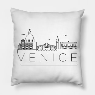 Venice Minimal Skyline Pillow