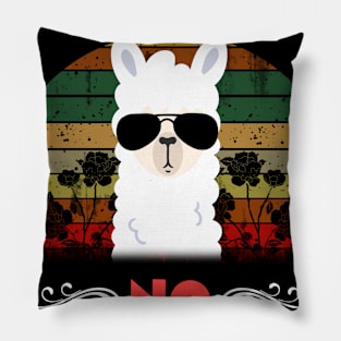 Old No I am Vintage Funny Llama Pillow