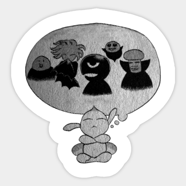 Puck The Thinker Berserk Sticker Teepublic Be respectful to berserk, its creator, and each other. puck the thinker
