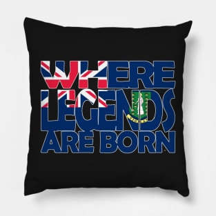 British Virgin Islands - Where Legends Are Born - Soca Mode Pillow