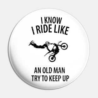 Motocross Biker Freestyle Stunt Pin