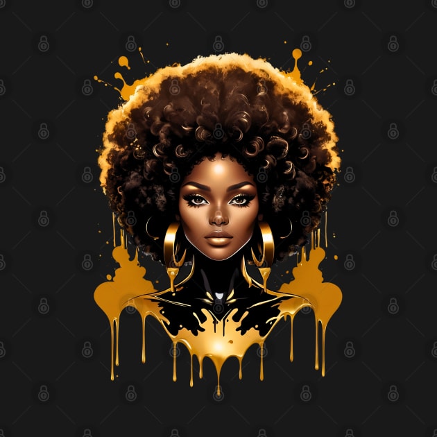 Black Woman retro vintage 80s disco hiphop design by Neon City Bazaar