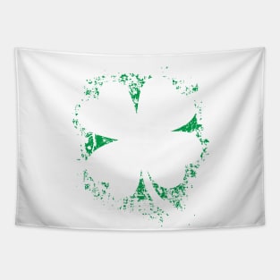 Vintage Green Leaf St Patricks Day Party Retro Design Tapestry