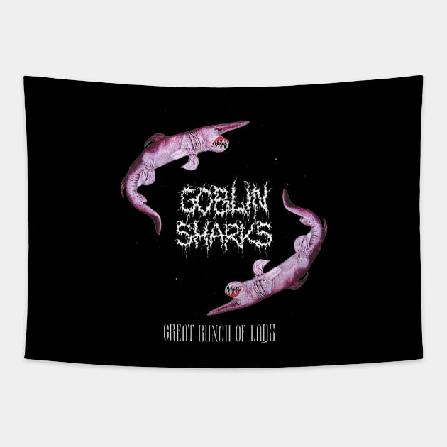 Goblin Sharks Tapestry by Jack of All Graves