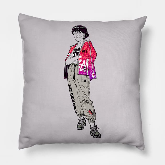 Kei Akira Pillow by justblackdesign