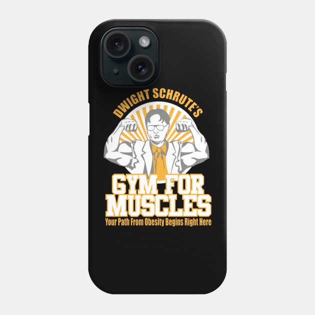 Dwight Schrute's Gym for Muscles Phone Case by Patrickkk