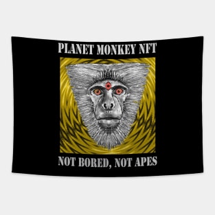 Planet Monkey Not Bored Apes Tapestry