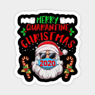 Merry Christmas Santa wears mask 2020 Magnet