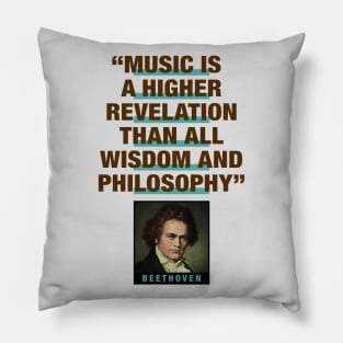 Beethoven Quotes Pillow