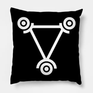 Water, Alchemical Symbol Design White Pillow