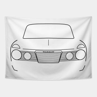 Humber Sceptre MkII 1960s classic British car black outline graphic Tapestry