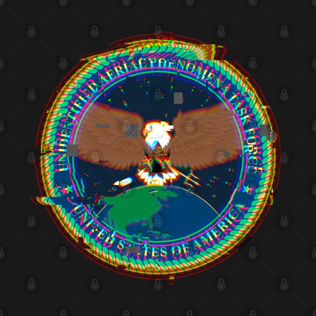 Unidentified Aerial Phenomena Task Force (UAPTF) Insignia - Glitch by 33oz Creative