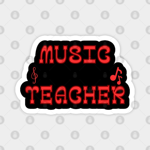 Music Teacher Magnet by mdr design