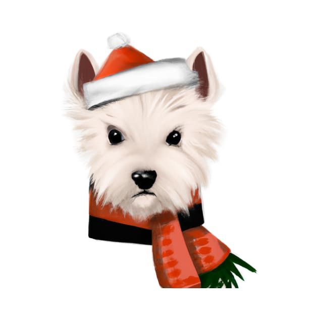 Cute West Highland White Terrier Drawing by Play Zoo