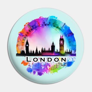 London skyline Pin