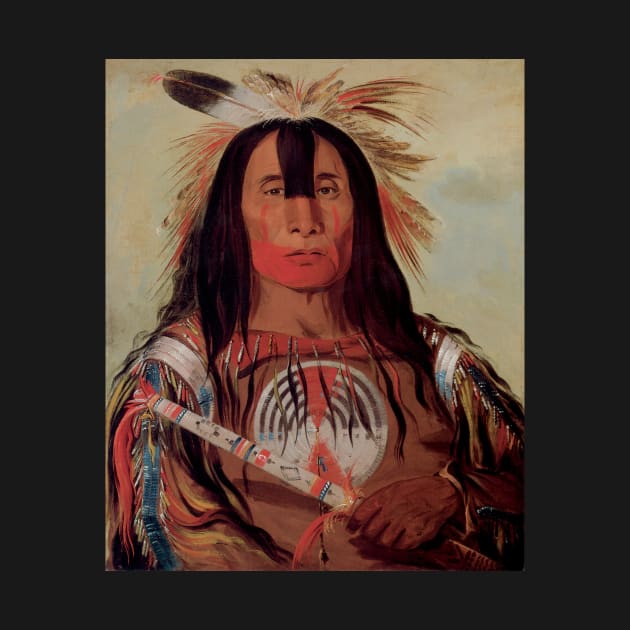 Native American Indian Portrait by George Catlin by MasterpieceCafe