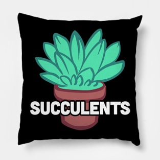 Gardening Succulent Plant Gift For Gardeners Pillow