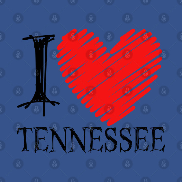 Discover I Love Tennessee, Tennessee Love, Tennessee Merch, Tennessee Gift Ideas - Tennessee - T-Shirt