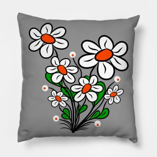 blooming daisies blossoms daisy flower blooms Pillow