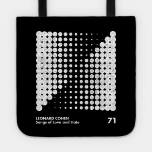 Leonard Cohen / Songs Of Love & Hate / Minimal Graphic Design Tribute Tote