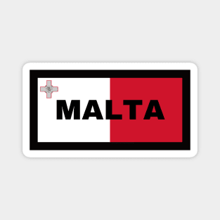 Malta in Maltese Flag Magnet