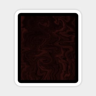 Abstract Red and black marble pattern - dark art Magnet