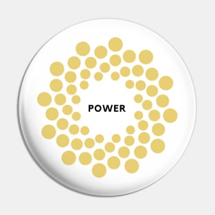 Power Icon with Name Pin