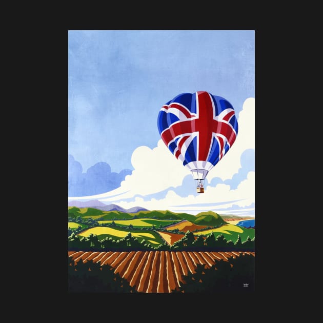 Hot Air Balloon - Union Jack by synchroelectric