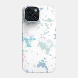 Colorful storm tie-dye shibori style over white background Phone Case