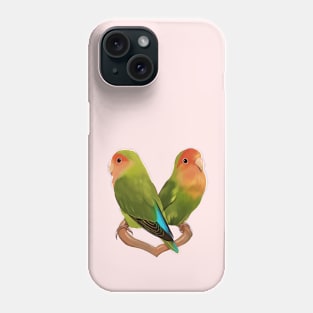 Cute Lovebirds Phone Case