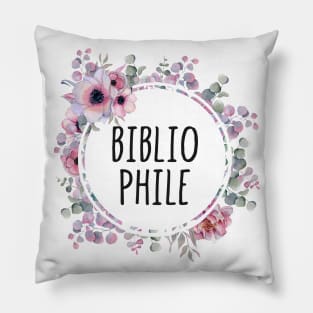 Bibliophile Flowers Pillow