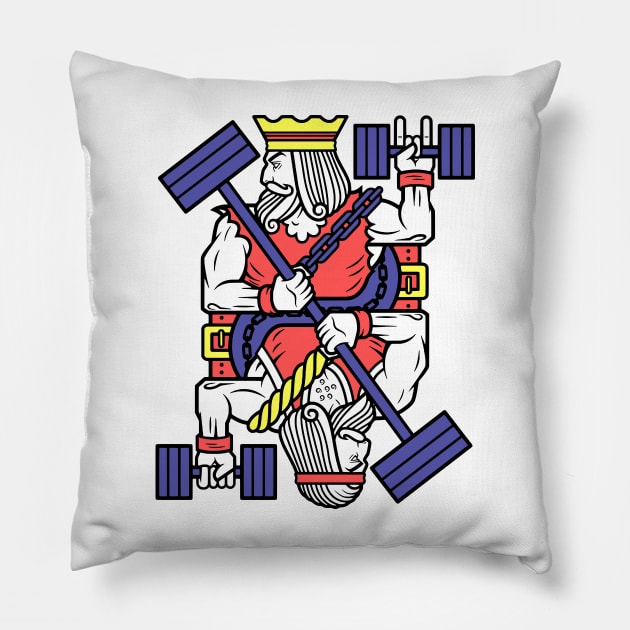 Gym King Pillow by Snowman store