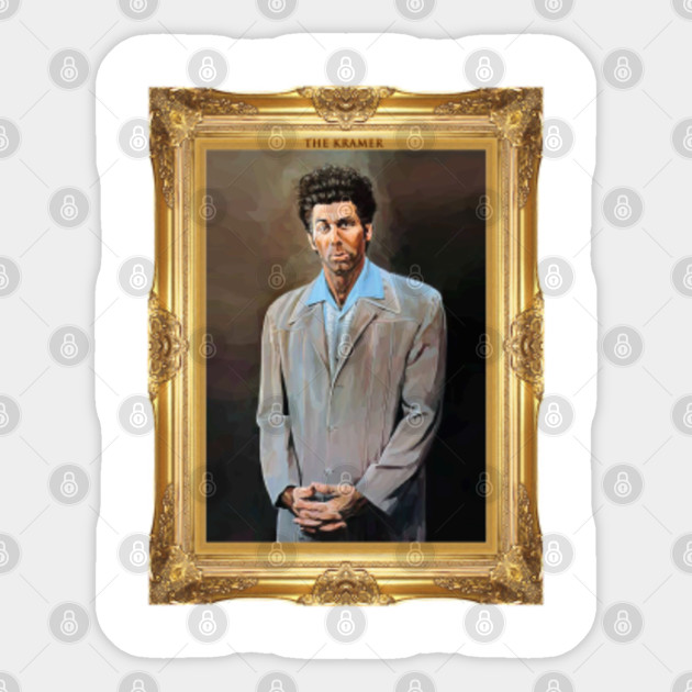 Kramer Painting Seinfeld Sticker Teepublic