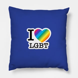 I Love LGBT Pillow